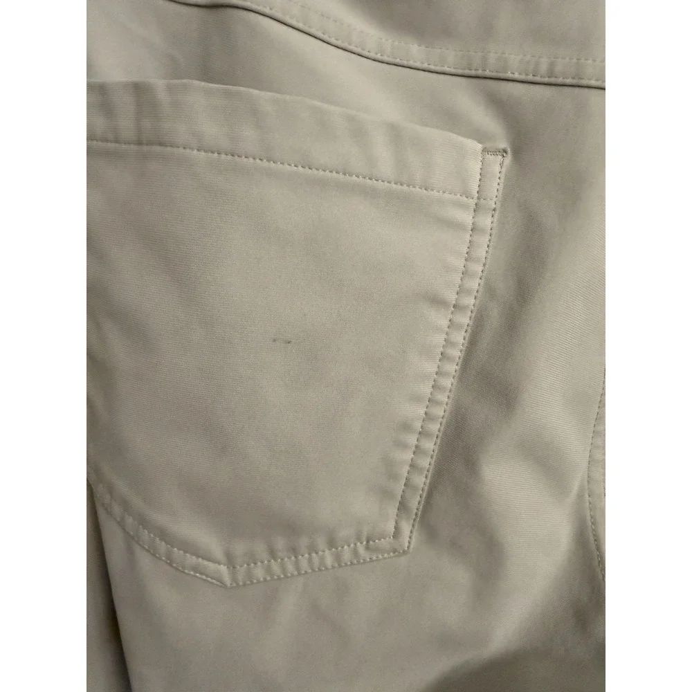 Lululemon Men 33 ABC Pants Cream Chino Classic Stretch Golf Preppy Travel Casual